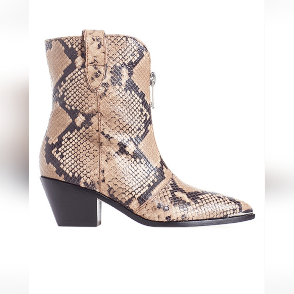 Paige snakeskin western style boots